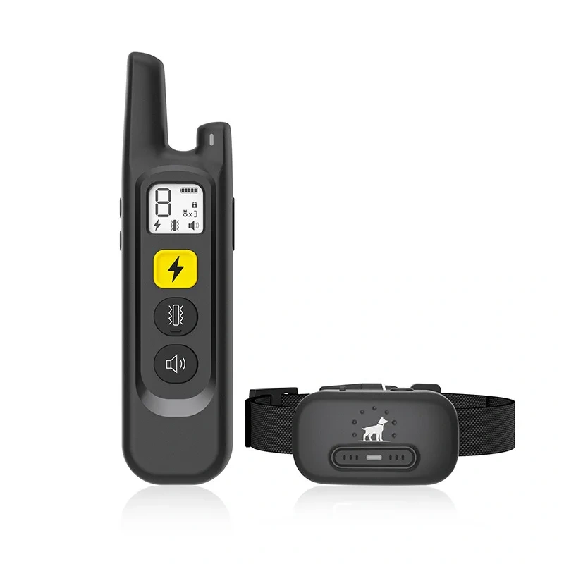 Remote Dog Training Collar System Pet Anti Barking Device Portable 2 in 1 Wireless Electric Dog Fence with Waterproof Charger