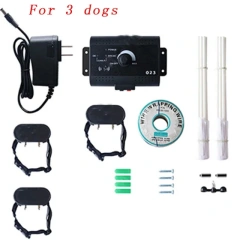 023 Safety Pet Dog Electric Fence With Waterproof Dog Electronic Training Collar Buried Electric Dog Fence Containment System