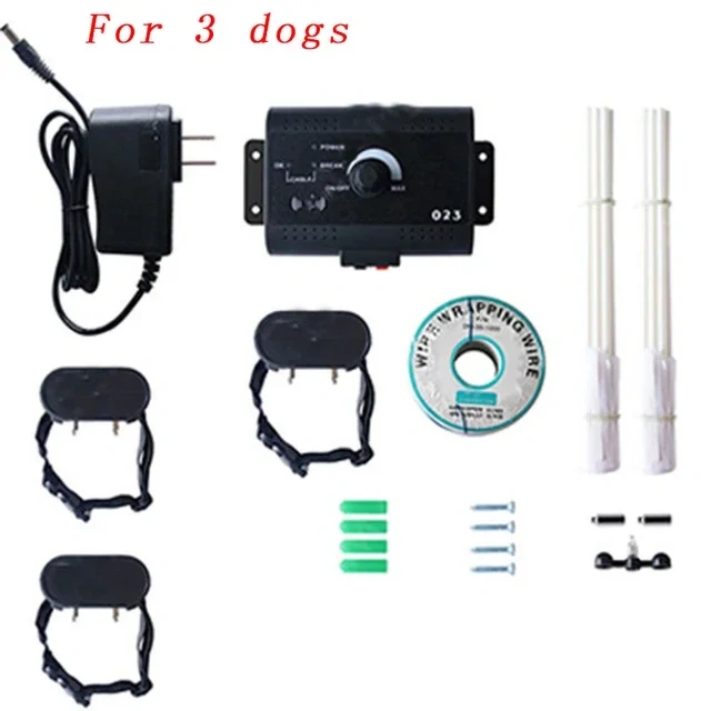 023 Safety Pet Dog Electric Fence With Waterproof Dog Electronic Training Collar Buried Electric Dog Fence Containment System