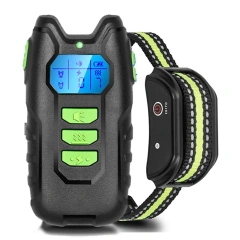 Pet Dog Training Barkproof Collar Rechargeable With Remote Control Trainer LCD Display Waterproof Shock Electric Sound Vibrator