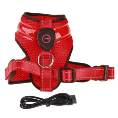 Great Pet LED Harness High Brightness Energy-saving Attractive No Pull Dog Vest Harness with LED Light