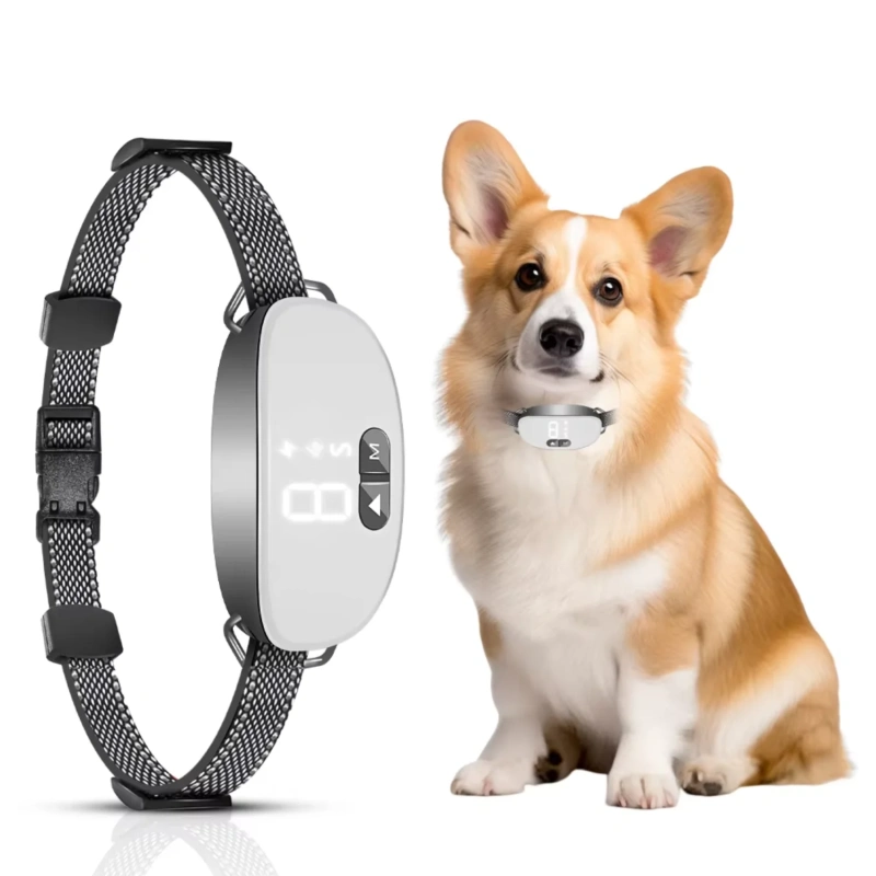 smart Dog Bark Collar,Rechargeable Smart Barking Collar, Anti Bark Training Collar Adjustable Sensitivity
