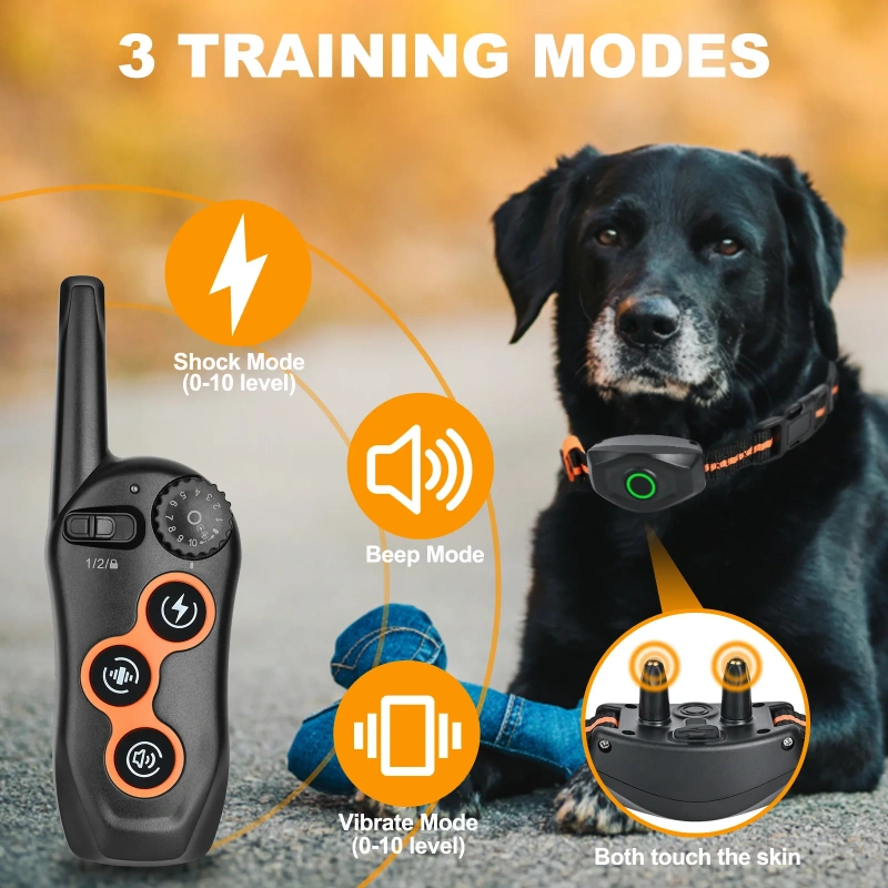 Remote control dog trainer Electronic collar 600 meters Remote control training Barking stopper Waterproof dog trainer