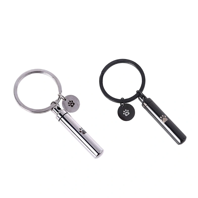 Cremation Jewelry for Ashes Memorial Keychain for Human Pet Ashes Holder G5AB