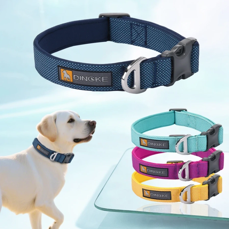 Hot Sale Outdoor Walking Tactical Pet Collar Heavy Duty Large Collars with Soft Lining