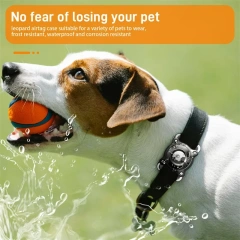 Airtag Holder for Dog Collar Waterproof Case for Apple Airtag Protective Cover for Dog Cat Locator Tracker Airtag Case