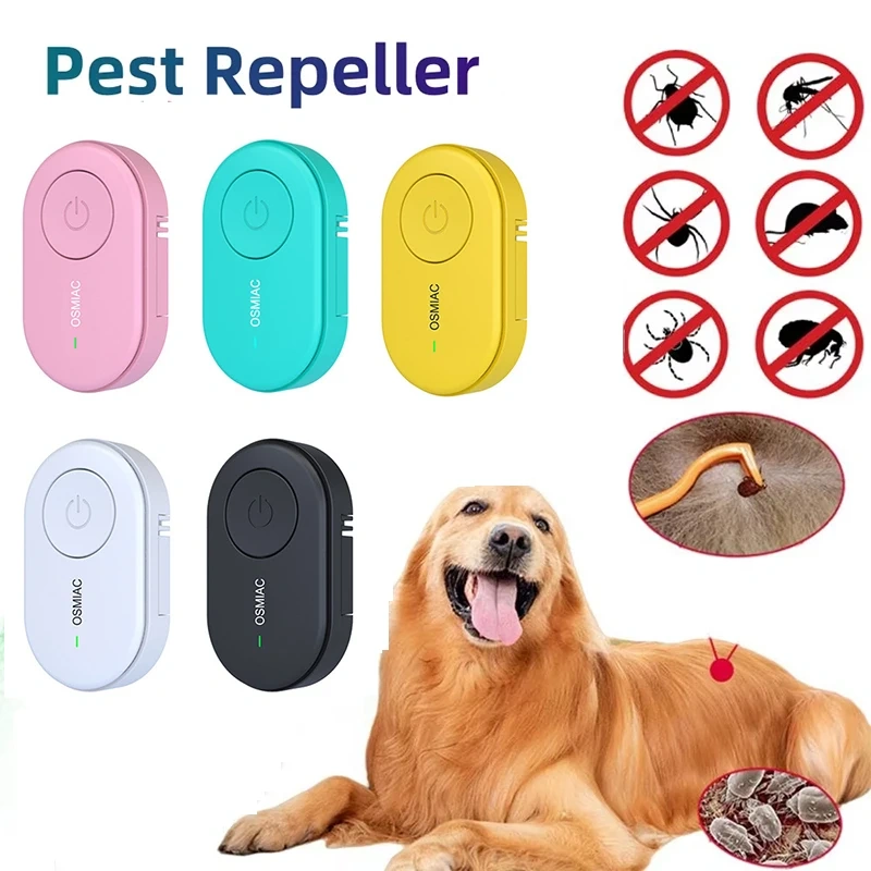 Ultrasonic Deworming Collar Anti Flea Tick Pet Collar Deworming Flea Collar Pet Puppy Prevention Mosquitoes Repellent Collar