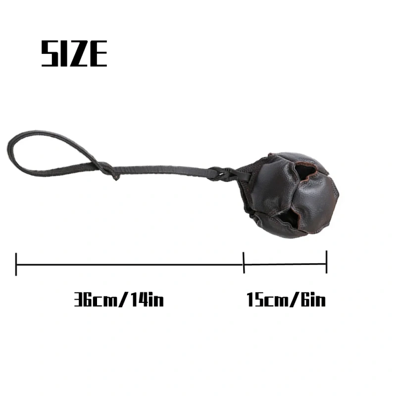 Pet Dog Toy Ball Dogs Training Supplies Cow Leather Ball Durable Bite Stick Bite Pillow German Shepherd Malinois