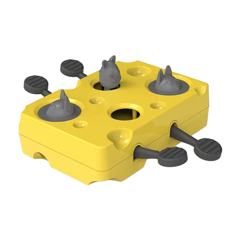 Cat Puzzle Feeder Toy - Durable Plastic Slow Feeder & Foraging Game with Mental Stimulation Enrichment Activity for Indoor Cats