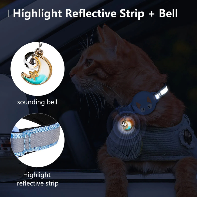 Waterproof  Air Tag Nylon Pet Collar