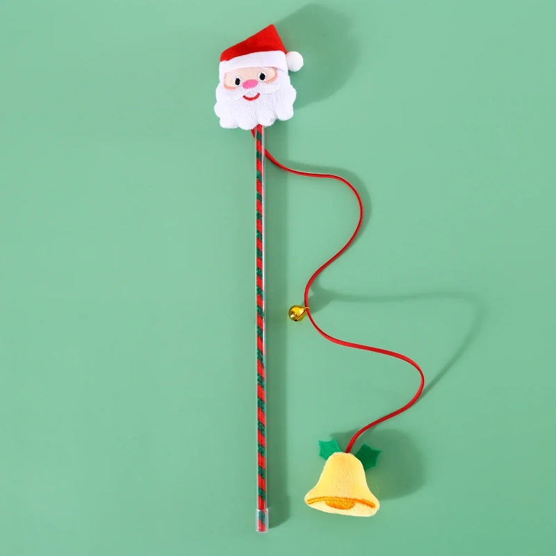 Wholesale Pet Cat Toys Cartoon Christmas Tree Elk Snowman Interactive Christmas Pet Cat Teaser Toys for Cats
