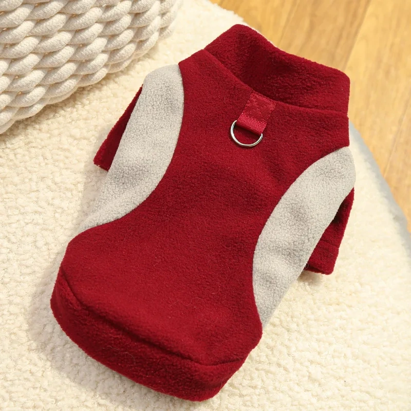 Autumn Winter New Pet Dog Cat Clothing Corgi Sports Base Shirt Fleece-Lined Dog Clothing Cat Supplies Made Polyester Classic