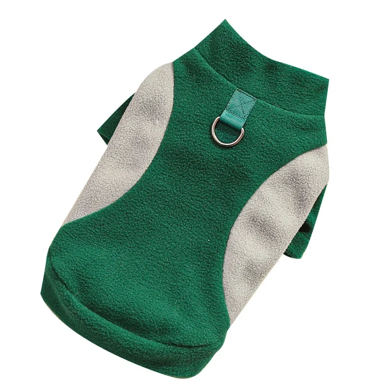Autumn Winter New Pet Dog Cat Clothing Corgi Sports Base Shirt Fleece-Lined Dog Clothing Cat Supplies Made Polyester Classic