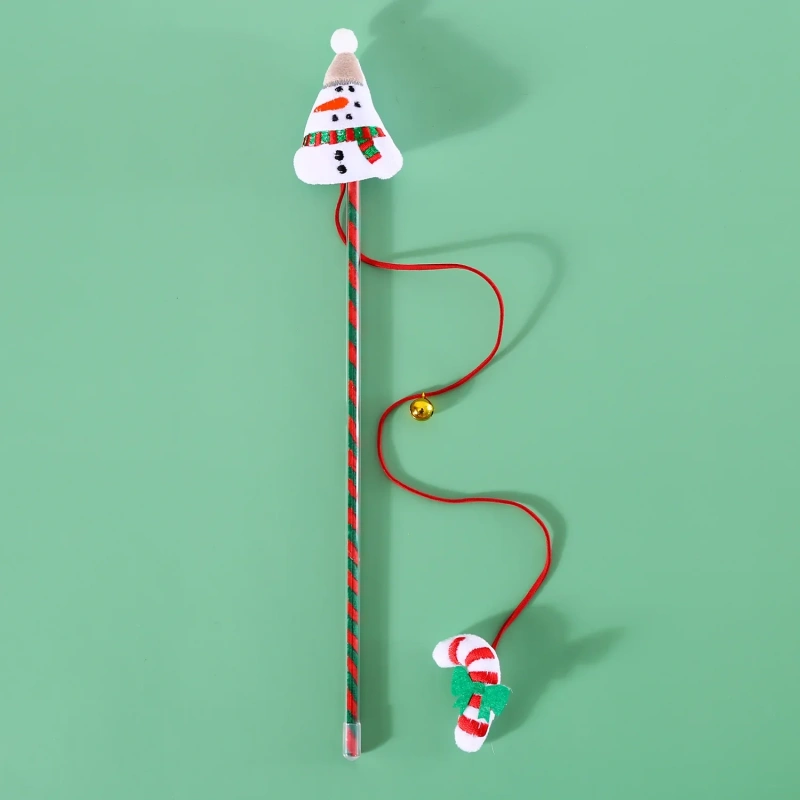 Wholesale Pet Cat Toys Cartoon Christmas Tree Elk Snowman Interactive Christmas Pet Cat Teaser Toys for Cats