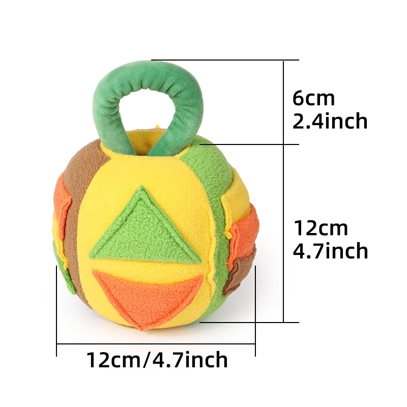 Interactive Dog Puzzle Toy Squeaky Snuffle Ball Treat Dispensing Mental Stimulation IQ Game Hide Food for Puppy Cat Small Pets