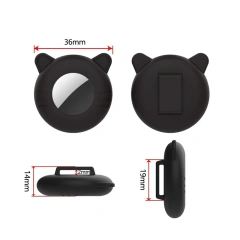 For Airtag Case Cat Collar Holder Stretchy Silicone Holder For Airtag Puppy Dog Anti-Lost Protective Pet Case Pet Protective