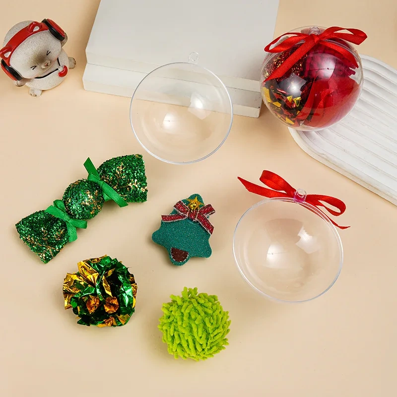 Cat Toy Ball Multifunctional Christmas Ball Cat Christmas Gift Box Toy Set Cat Chew Toys