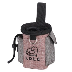 Large Capacity Dog Treat Bag Can Carry Multi-functional Dog Feeding Pouch Feeding Pack Solid Color Pet Trainer Waist Bag