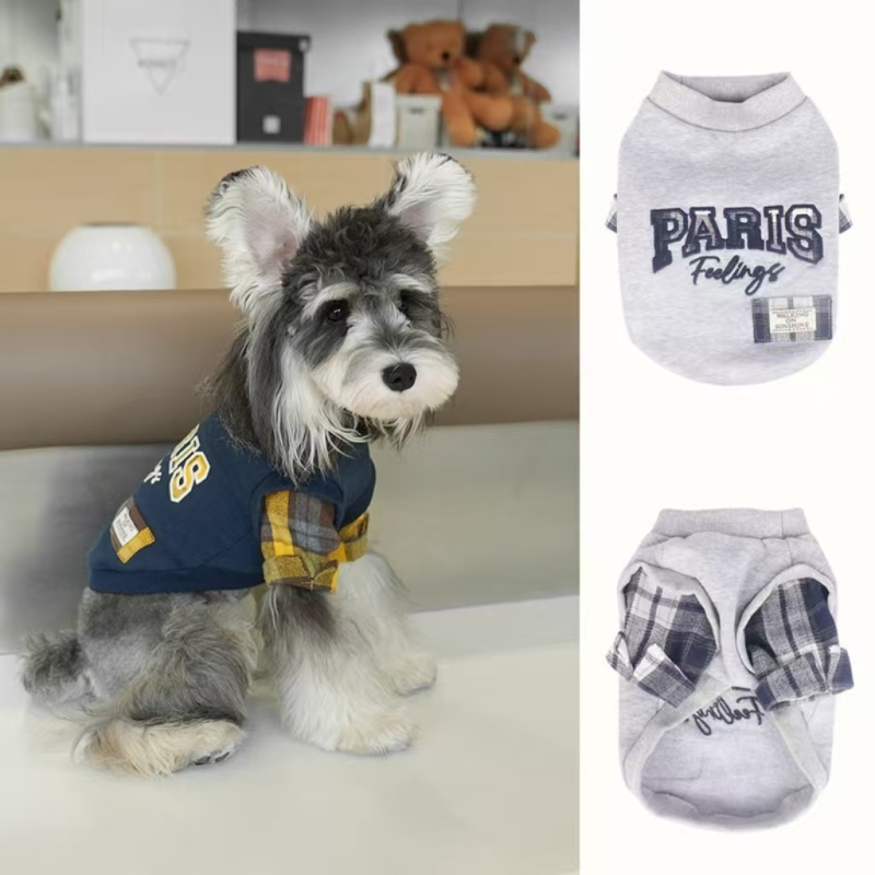Cat and dog pet autumn and winter holiday two-piece clothes