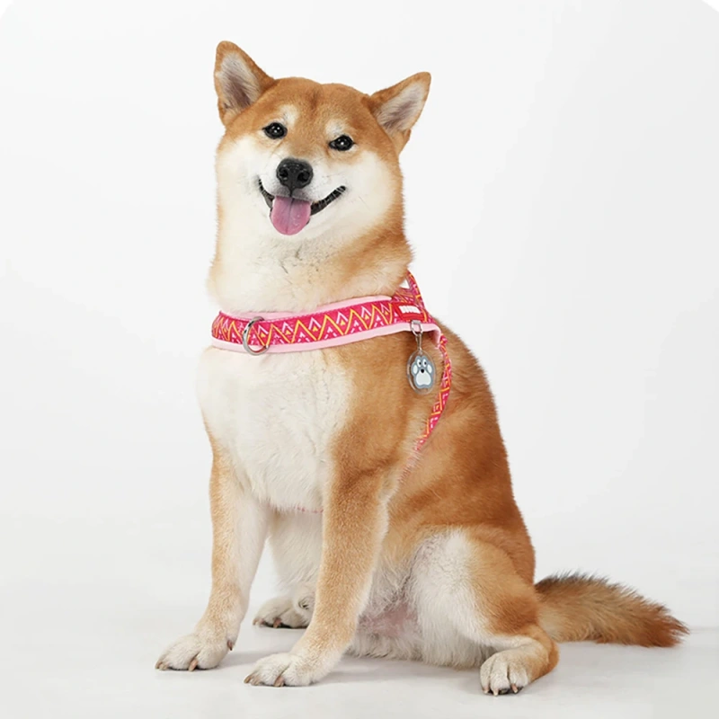 Fashion Printed Saddle Dog Harness, Cute Adjustable Pet Vest with Handle, Multiple Colors & Patterns for Small Medium Large Bree