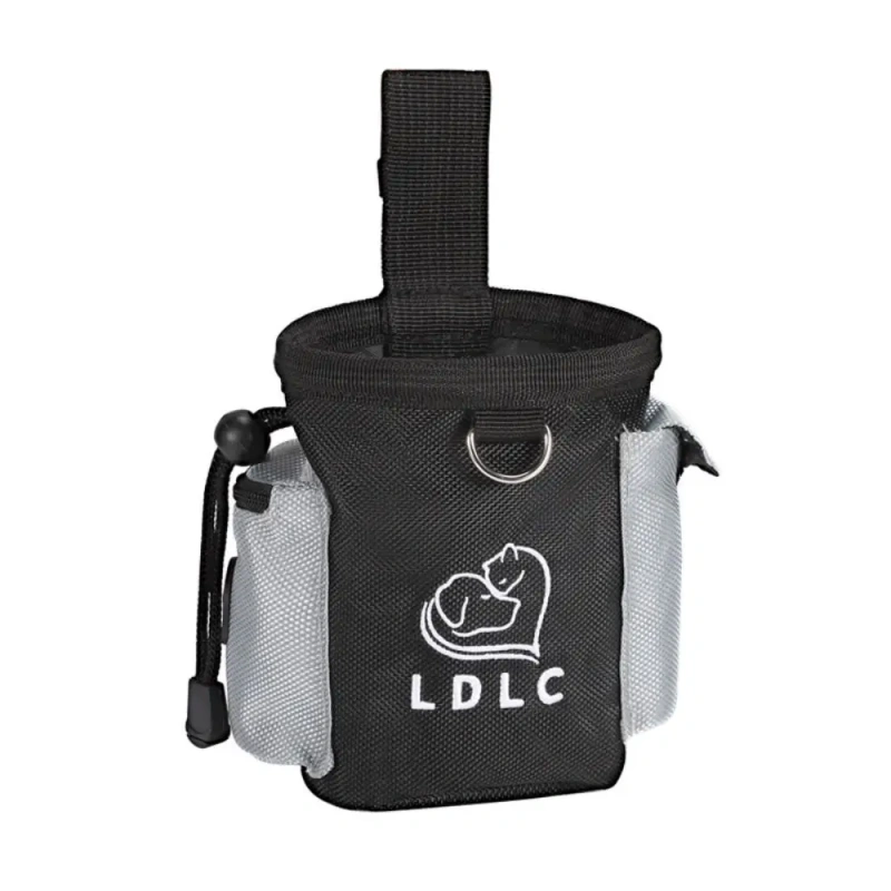 Large Capacity Dog Treat Bag Can Carry Multi-functional Dog Feeding Pouch Feeding Pack Solid Color Pet Trainer Waist Bag