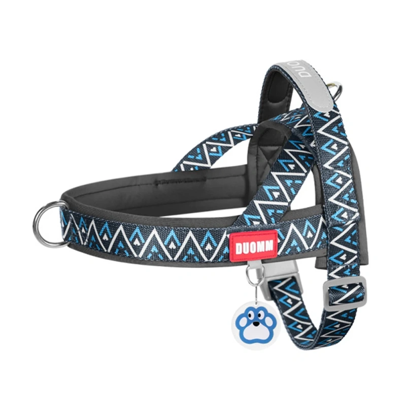 Fashion Printed Saddle Dog Harness, Cute Adjustable Pet Vest with Handle, Multiple Colors & Patterns for Small Medium Large Bree