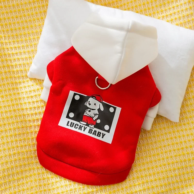 Autumn Winter Hooded Trendy Casual Dog Hoodie for Cats Small and Medium-sized Dogs Warm Compared To Bears Pet Teddy Clothes
