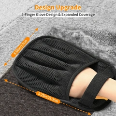 Pet Hair Removal Glove for Cats & Dogs 2025 Newly Upgraded Five-Finger Electrostatic Pet Hair Gloves Reusable Pet Hair Remover