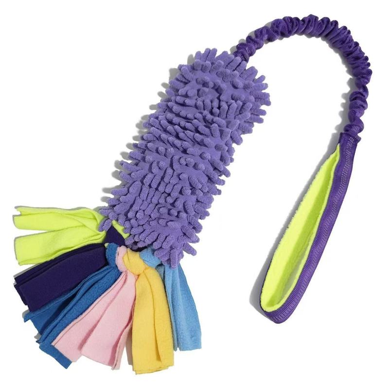 Colorful Pet Chew Toy Plush Squeaky Grind Teeth Toy Funny with Sound