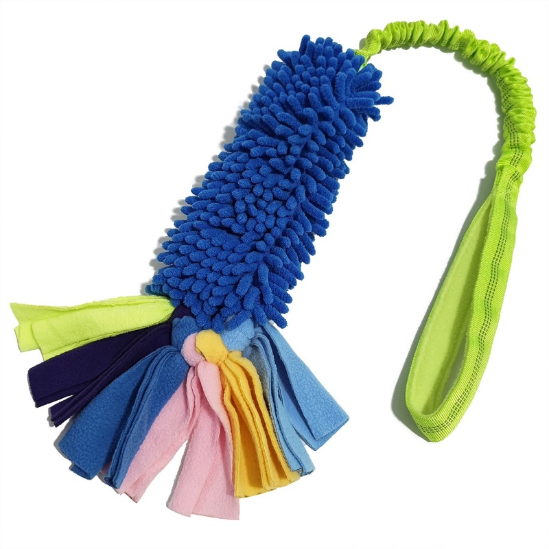 Colorful Pet Chew Toy Plush Squeaky Grind Teeth Toy Funny with Sound
