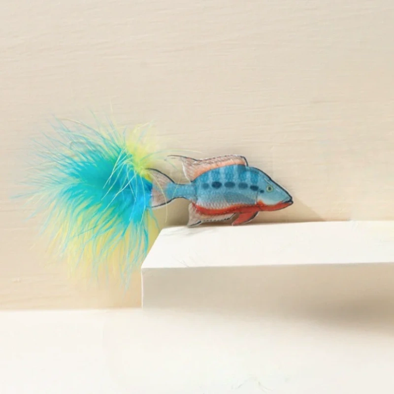 New hot selling fish styling cat interactive toys pet supplies