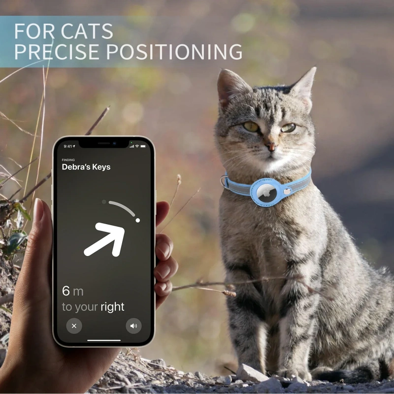 Airtag Case for Cat Collar with Protective Case for Anti Lost Locator Tracker,Cat Accessories Reflective Necklaces for Cats Dog