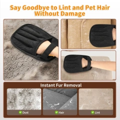 Pet Hair Removal Glove for Cats & Dogs 2025 Newly Upgraded Five-Finger Electrostatic Pet Hair Gloves Reusable Pet Hair Remover