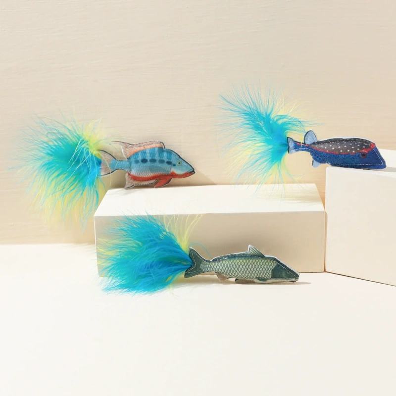 New hot selling fish styling cat interactive toys pet supplies