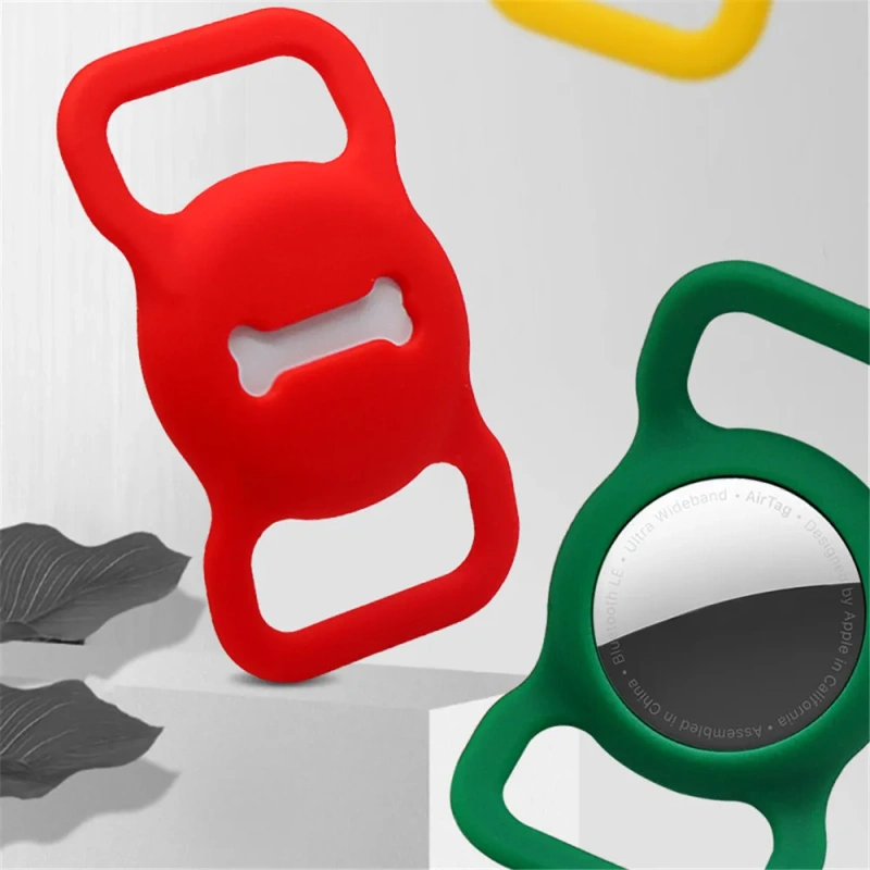 2021new Pet Silicone Protective Case GPS Finder Dog Cat Collar Loop for Apple Airtags for Apple Locator Tracker Anti-lost Device