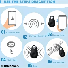 Mini Mobile Bluetooth 5.0 Anti-Lost Tracker Two-way Positioning IOS Android Smart Locator Accessory Find Pets Children Wallets