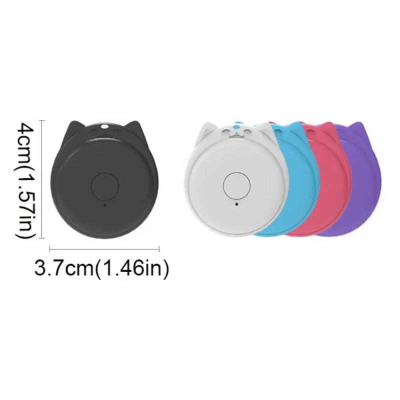 Anti-lost Mini GPS Tracker Bluetooth 5.2 Cartoon Shape Pet Bluetooth Tracker Wireless Plastic Alarm GPS Locator