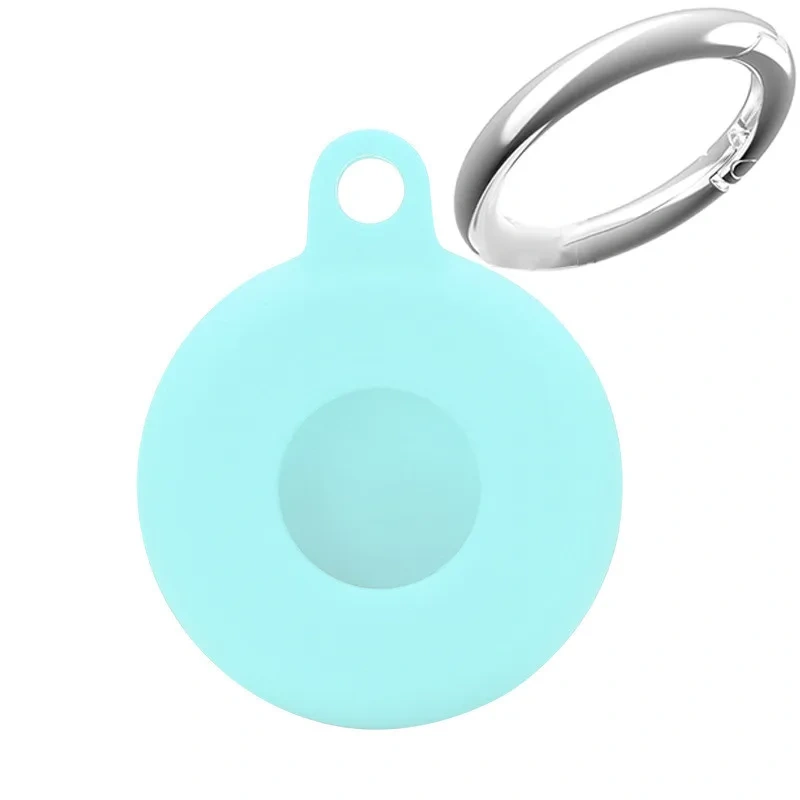 For Apple Airtag Keychain Holder Case Lightweight Anti-Scratch Silicone Protective Cover Easy Installation Shockproof Airtags