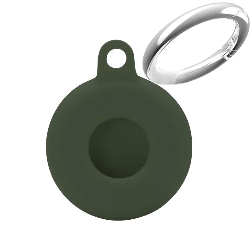 For Apple Airtag Keychain Holder Case Lightweight Anti-Scratch Silicone Protective Cover Easy Installation Shockproof Airtags