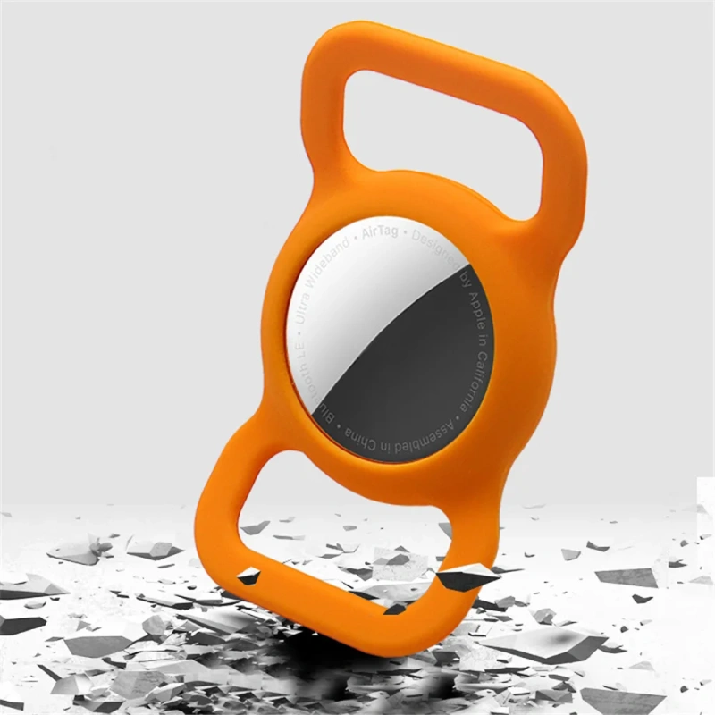 2021new Pet Silicone Protective Case GPS Finder Dog Cat Collar Loop for Apple Airtags for Apple Locator Tracker Anti-lost Device