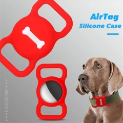 2021new Pet Silicone Protective Case GPS Finder Dog Cat Collar Loop for Apple Airtags for Apple Locator Tracker Anti-lost Device