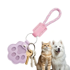 Artificial Leather Cat Hair Storage Keychain Cute Commemorative Pet Hair Keepsake Storage Keychain For Travel Commuting Hanging
