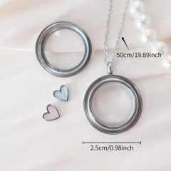 Pet hair commemorative necklace love DIY pendant tooth commemorative can be opened