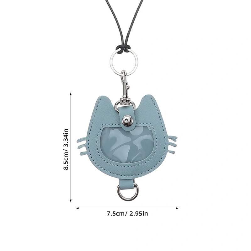 Pet Hair Storage Keychain Cat Hair Memorial Keyring PU Memorial Keepsake Stylish Ornament for Cat Owners