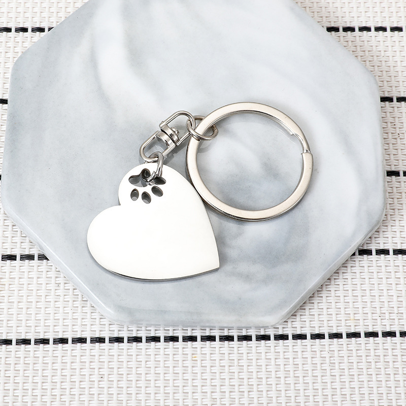 Stainless steel keychain can be engraved