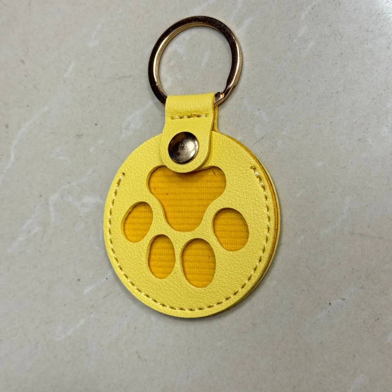 Paw Shape Pet Hair Memorial Pouch Cute Keepsake Storage Bag for Cat/Dog Fur, Keychain Attachment for Pet Loss Memorial Jewelry