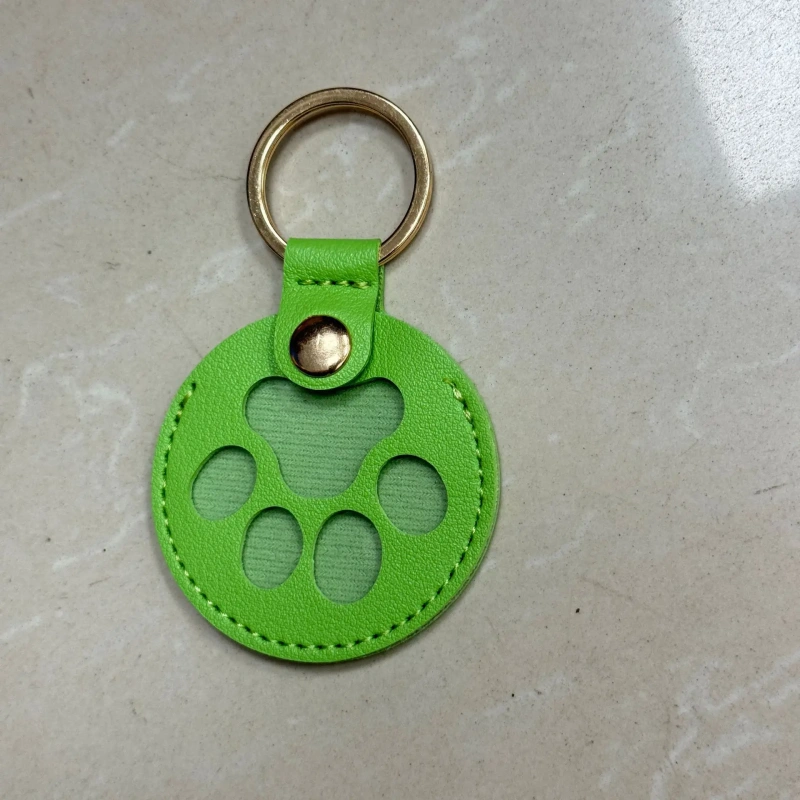 Paw Shape Pet Hair Memorial Pouch Cute Keepsake Storage Bag for Cat/Dog Fur, Keychain Attachment for Pet Loss Memorial Jewelry
