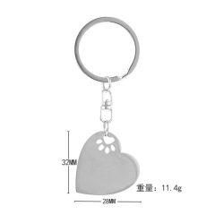 Stainless steel keychain can be engraved