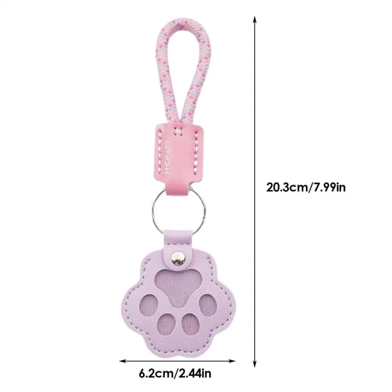 Artificial Leather Cat Hair Storage Keychain Cute Commemorative Pet Hair Keepsake Storage Keychain For Travel Commuting Hanging