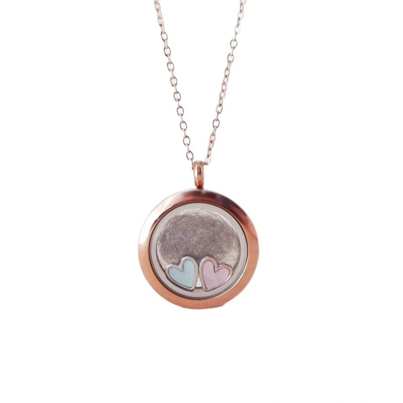 Pet hair commemorative necklace love DIY pendant tooth commemorative can be opened